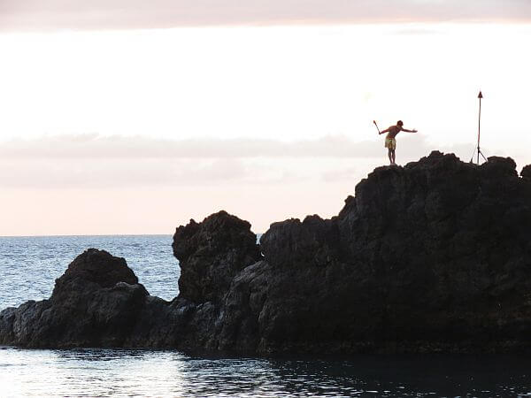 Sunset Cliff Dive Ceremony, Maui