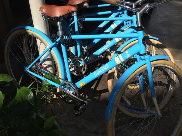 Bicycles, Surfjack Hotel, Waikiki, Honolulu, Hawaii