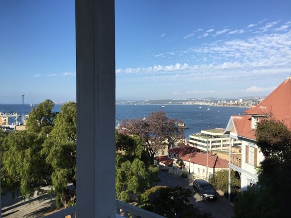 Ocean view, Palacio Astoreca, Valparaiso, Chile