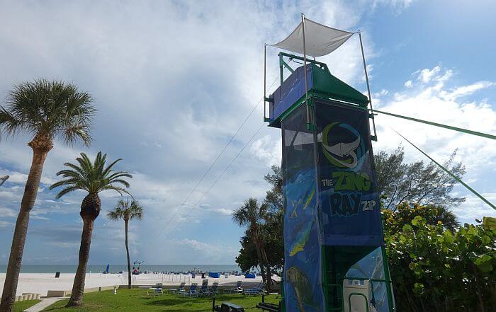 St Pete Beach hotel with a zipline