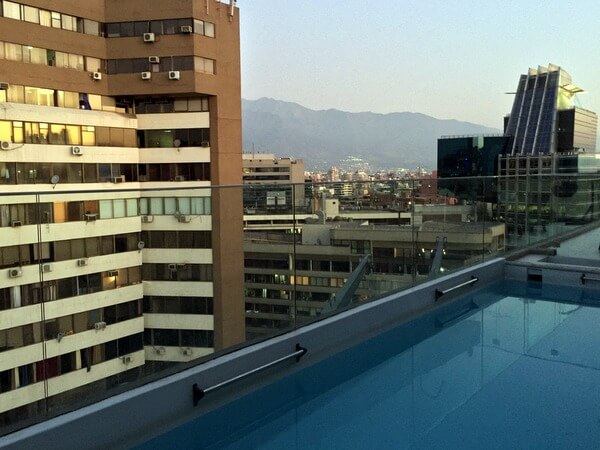 Rooftop pool, Hotel Torremayor Providencia, Santiago, Chile