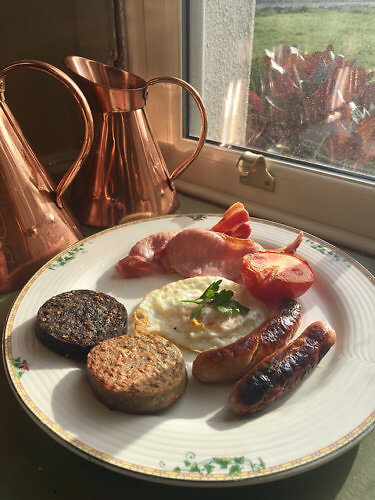 full irish breakfast, breakfast, barberstown castle, hotel, kildare, ireland