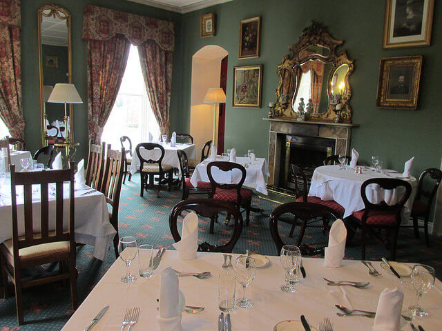 barton rooms restaurant, dining room, barberstown castle, kildare hotel, ireland