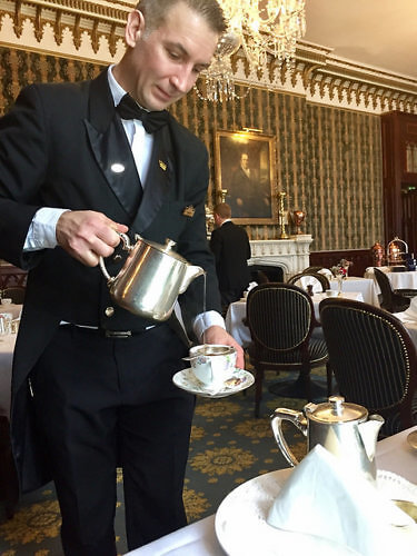 mrs. whites afternoon tea, tea service, dromoland castle hotel, ireland