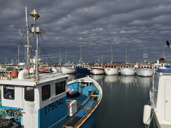 Grand Entree harbor, near Auberge La Salicorne, Magdalen Islands, Quebec, Canada