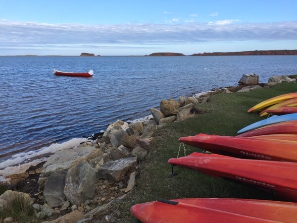 Kayaks, Auberge La Salicorne, Magdalen Islands, Quebec, Canada