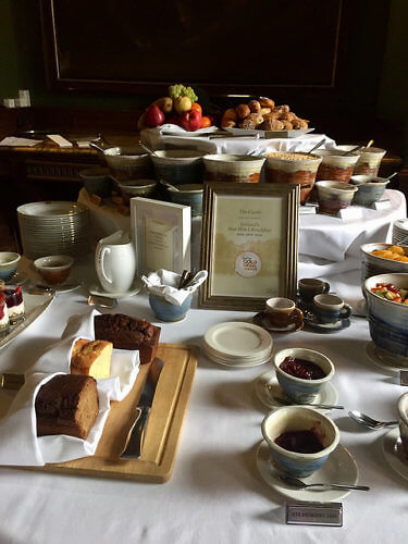 irish breakfast, castle leslie, breakfast buffet, bed & breakfast, ireland