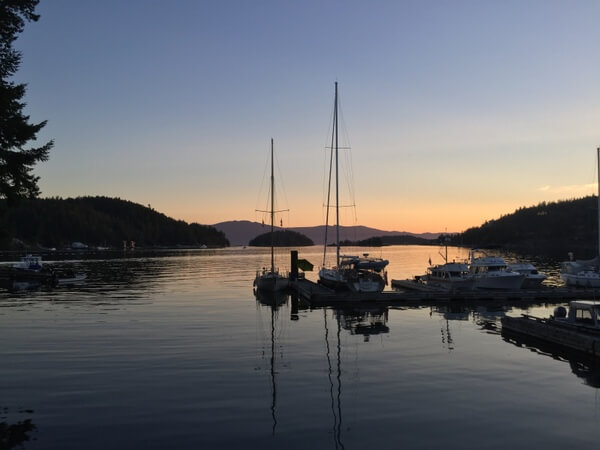 Sunset, John Henry's resort, Sunshine Coast, BC