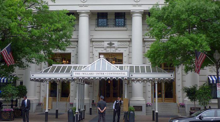 Willard Intercontinental entrance in DC