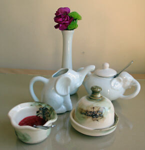 Breakfast table accessories at the Tattingstone Inn. (Photo by Susan McKee)