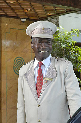 Doorman (Photo courtesy of Nairobi Serena Hotel)