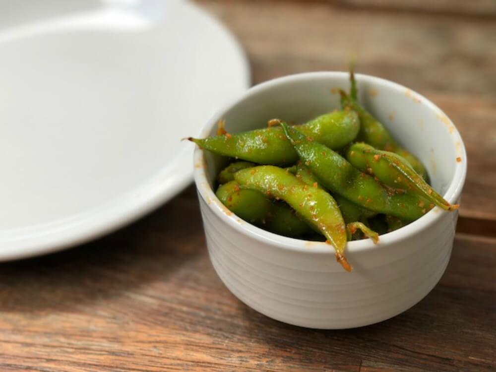 spicy edamame at 1849