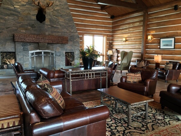 Lobby, Killarney Mountain Lodge, Killarney, Ontario, Canada