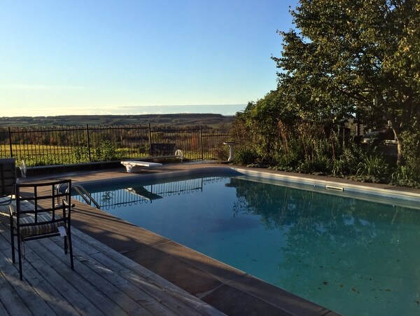 Pool, The Resting Place at Coffin Ridge Winery, Grey County, Ontario, Canada