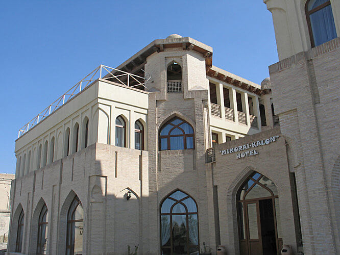 Minorai-Kalon Hotel, Bukhara, Uzbekistan (Photo by Susan McKee)