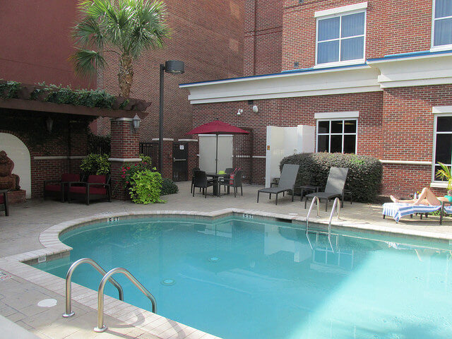 saltwater swimming pool, hilton columbia center, columbia, south carolina