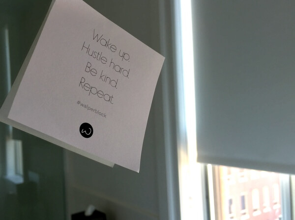 Inspiring notes, The Walper boutique hotel, Kitchener, Ontario, Canada