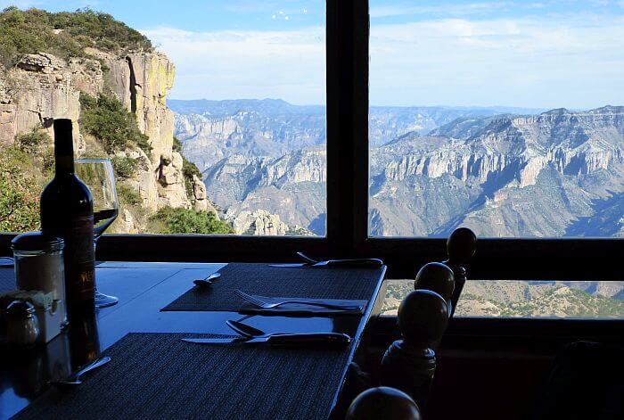 Hotel Mirador Copper Canyon dining room view