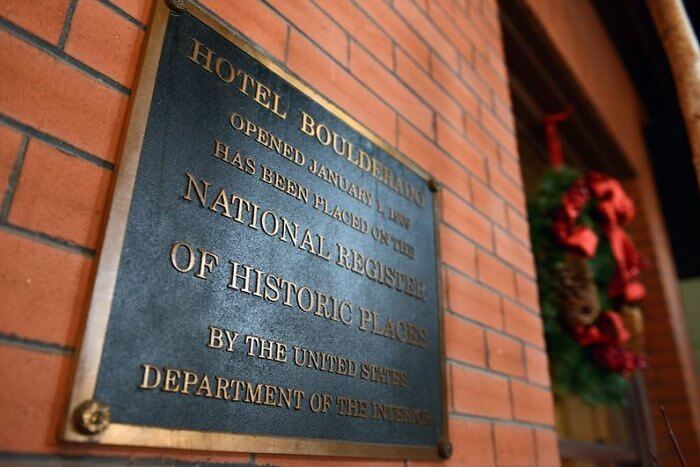 Hotel Boulderado is on the National Register of Historic Places.