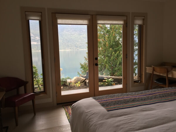 Guest room views, The Sentinel, Kaslo BC Canada