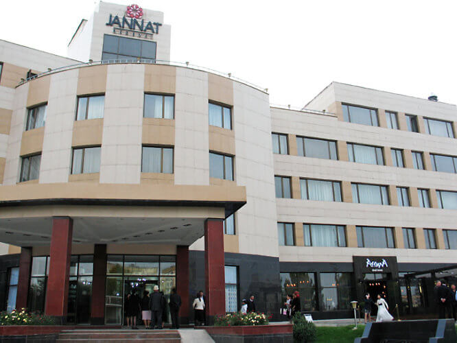 Jannat Regency Hotel, Bishkek, Kyrgyzstan (Photo by Susan McKee)