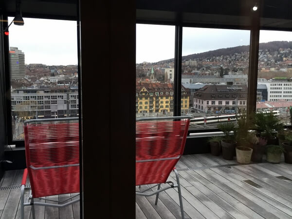 Roof terrace, 25hours Hotel Zurich Langstrasse, Zurich, Switzerland