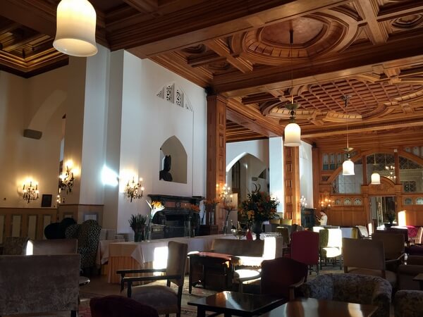 Lobby, Badrutt's Palace Hotel, St. Moritz, Switzerland