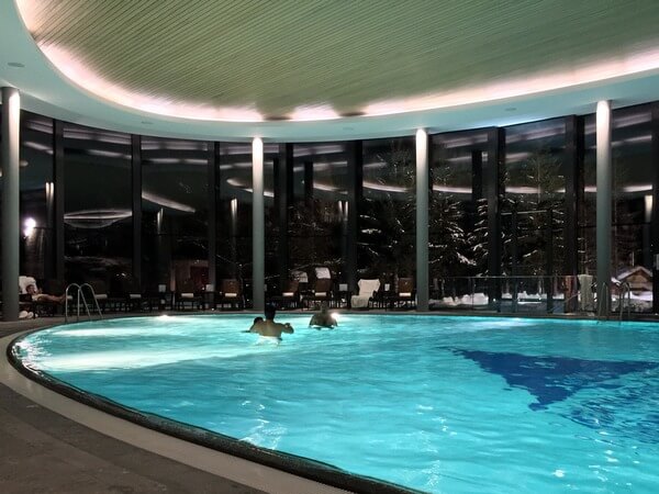 Pool, Badrutt's Palace Hotel, St. Moritz, Switzerland