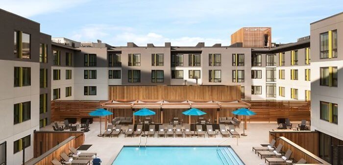 Rooftop pool at Embassy Suites by Hilton Boulder, Colorado