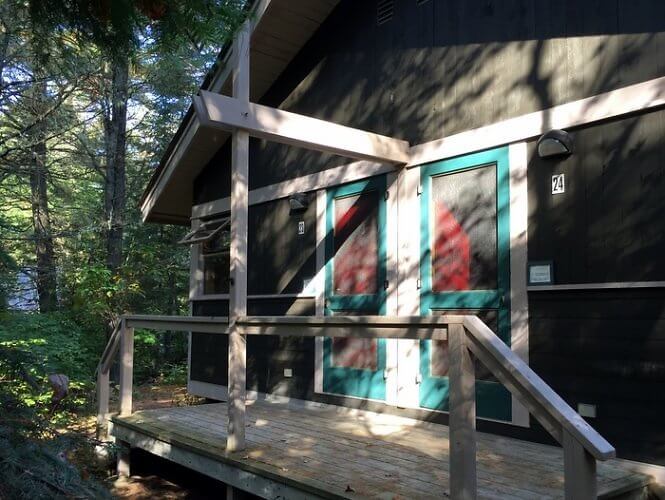 Cabins, Canadian Ecology Centre, Mattawa, Ontario, Canada