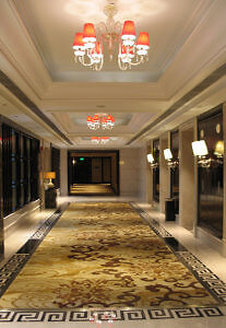 Elevator lobby, Wyndham Grand Xi'an South, China (Photo by Susan McKee)