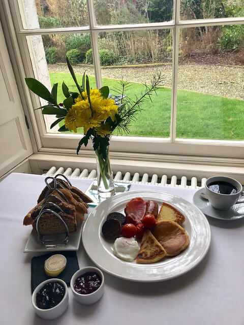 ulster fry irish breakfast, newforge country house, armagh guest house, northern ireland