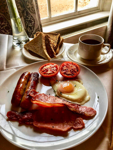 full irish breakfast, castle grove country house, irelands blue book hotel, letterkenny, county donegal, ireland