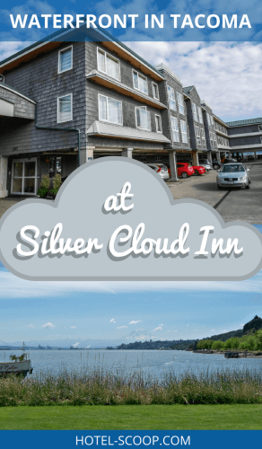 Stay on the Tacoma waterfront at Silver Cloud Inn. Every rooms has a water view.