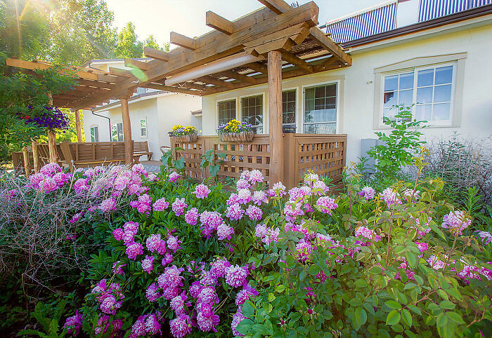 Back porch of the Agape Farm and Retreat, Paonia, Colorado