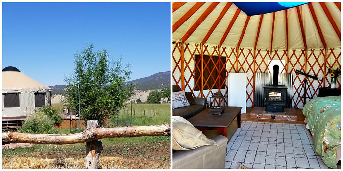 Agape Farm & Retreat Accommodations include a yurt, Paonia, colorado