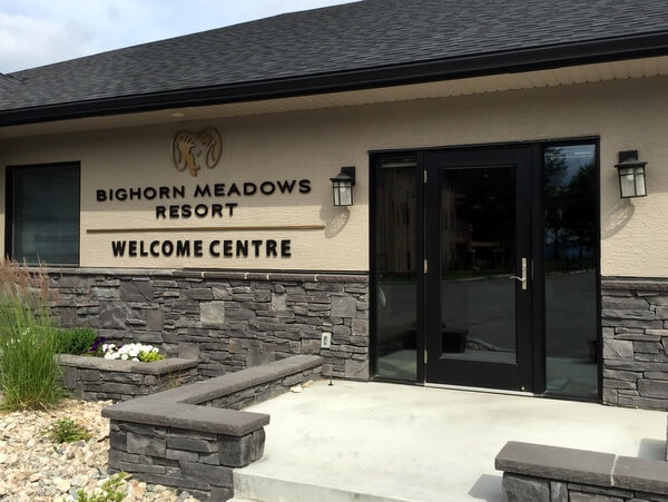 Welcome Centre, Bighorn Meadows Resort, Radium Hot Springs BC Canada