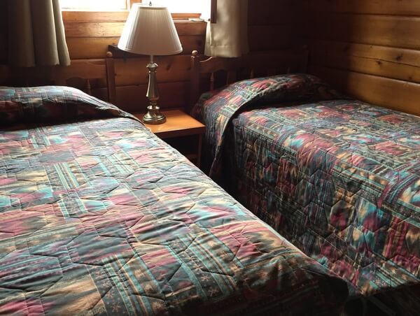 Guest room, Dalton Trail Lodge, Yukon, Canada