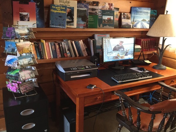 Library, Dalton Trail Lodge, Yukon, Canada