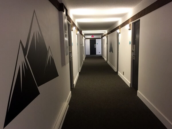 Hallway, The Stoke Hotel, Revelstoke BC Canada