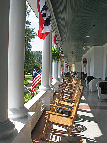 Porch, French Lick Resort, Indiana (Photo by Susan McKee)