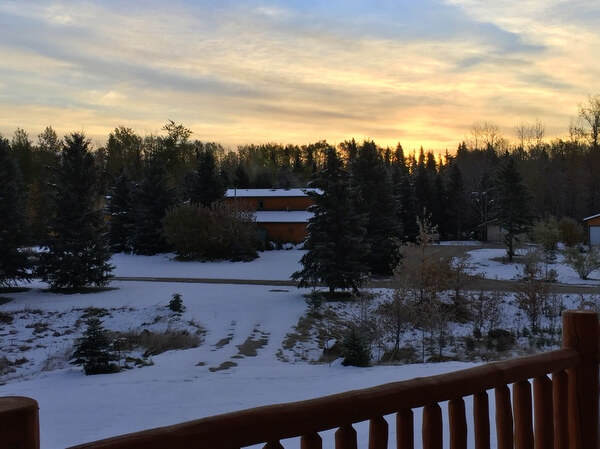 Sunrise views, Prairie Creek Inn, Rocky Mountain House, Alberta Canada