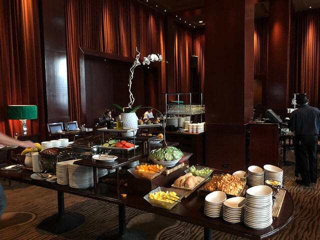 breakfast buffet, the clift royal sonesta hotel, san francisco velvet room