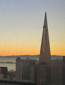 TransAmerica Pyramid from Stanford Court View from Premier View Room