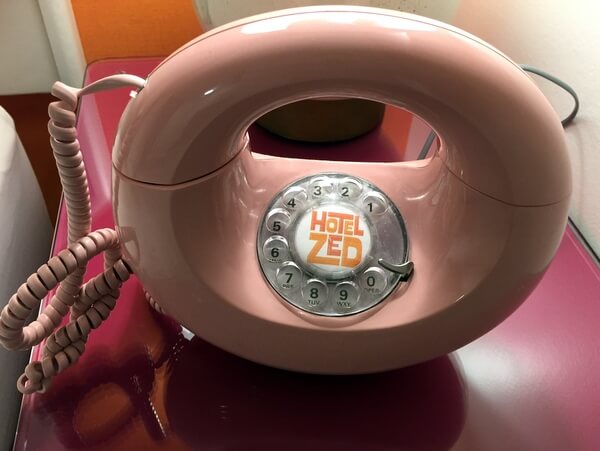 Rotary phone, Hotel Zed, Kelowna BC Canada