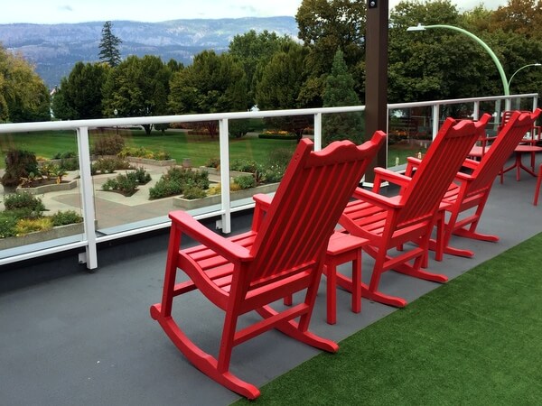 Roof deck, Hotel Zed, Kelowna BC Canada