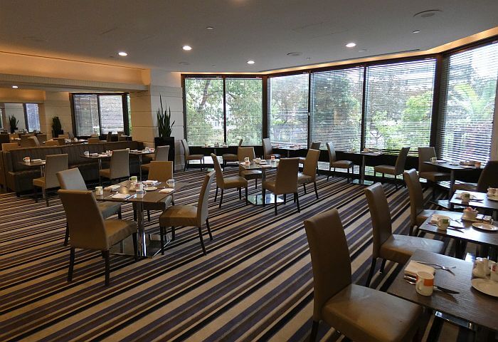 One of two restaurants at Doubletree Montreal Hotel