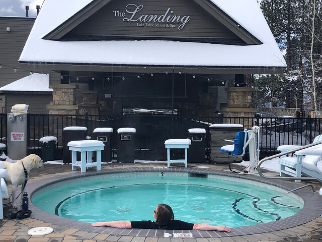 the landing resort & spa, nancy d brown, hot tub