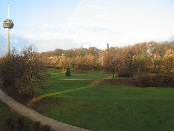 Green Belt behind NH Cologne Mediapark Hotel, Germany (Photo by Susan McKee)