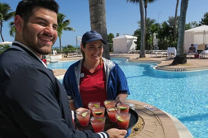 Free Tranquility Pool Drinks Hawks Cay Resort